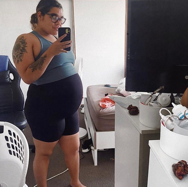 Emama Maternity Bike Shorts + Pockets - Black