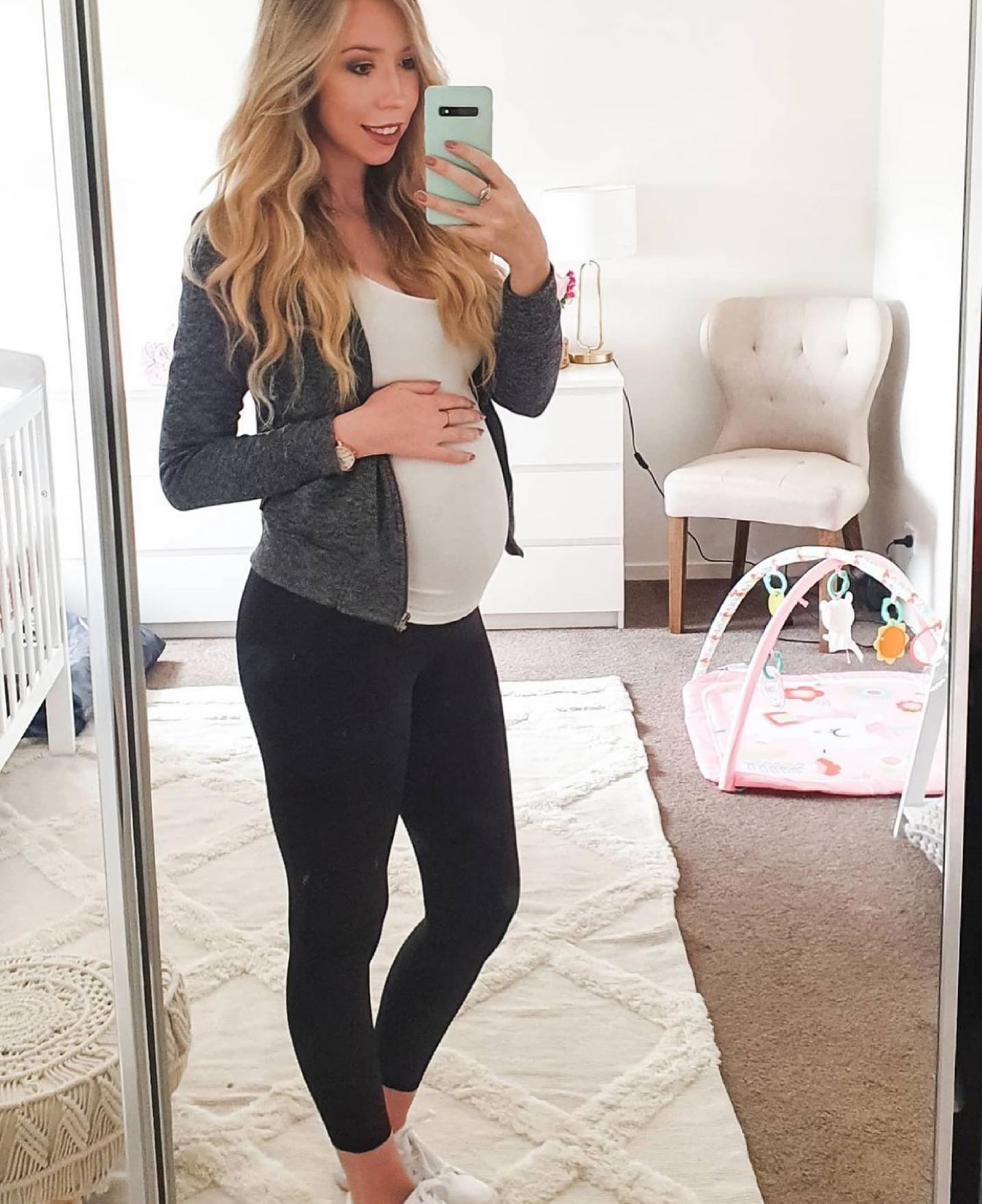 7/8 Maternity Leggings - Black