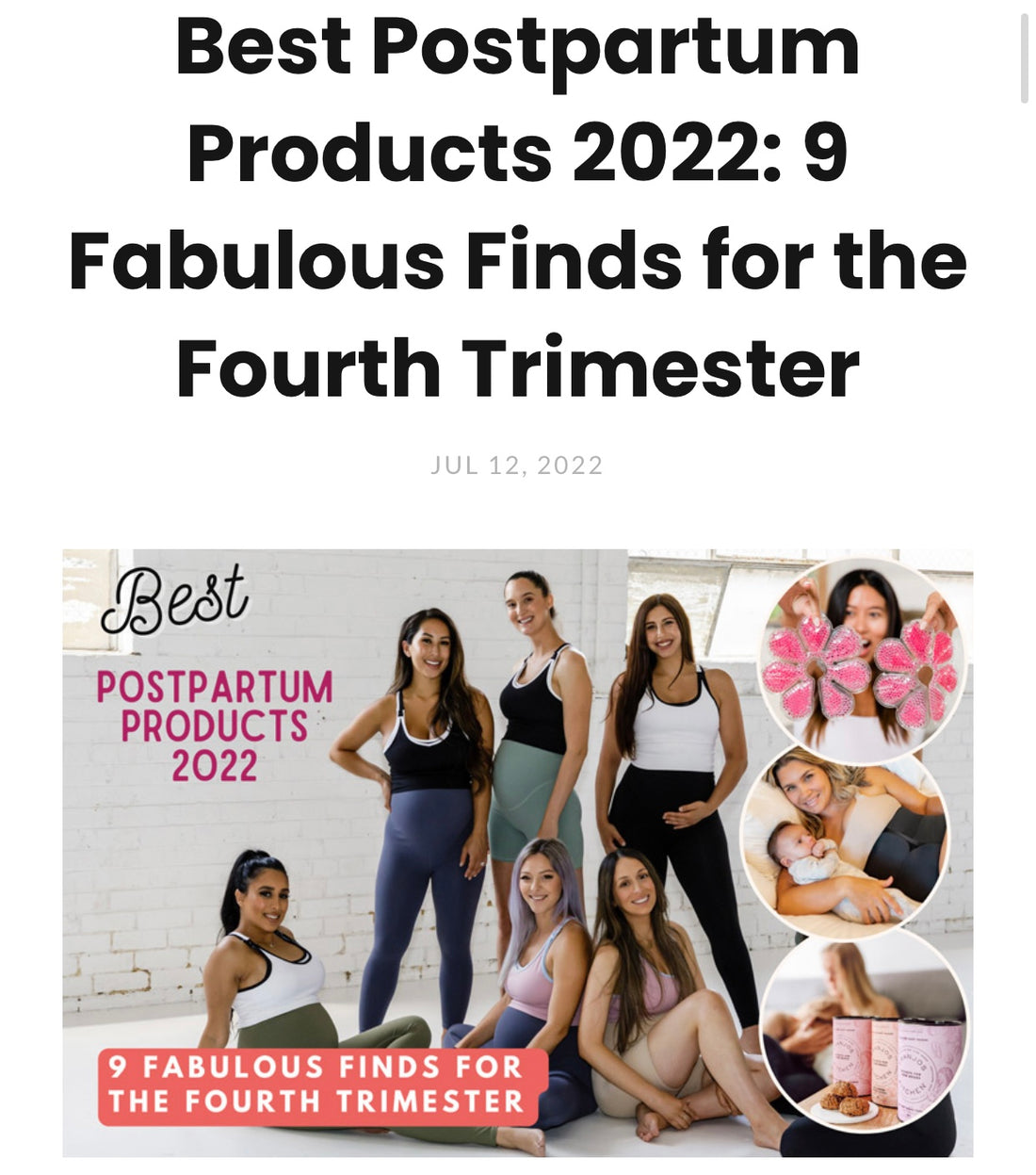 Emamaco’s Pregnancy Recovery leggings make best Postpartum products list 2022