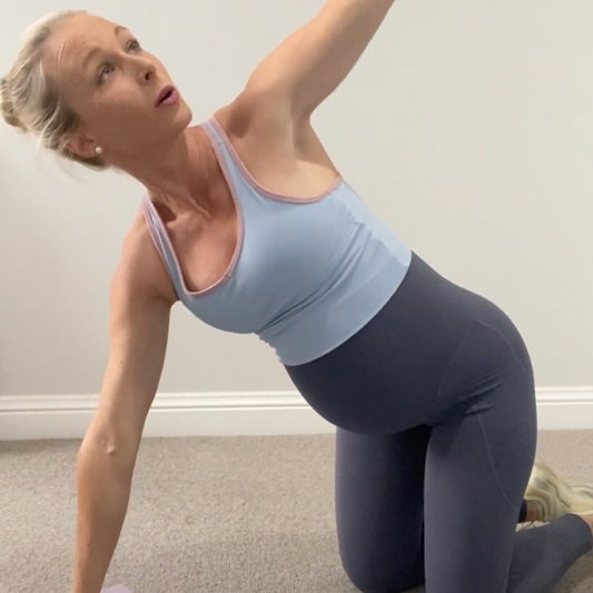 Free Pregnancy Workout Part 1: Pregnancy Flexibility with Physio Hayley Wild