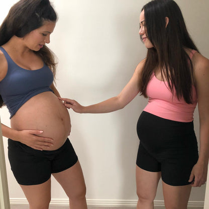 Emama Maternity Bike Shorts + Pockets - Black