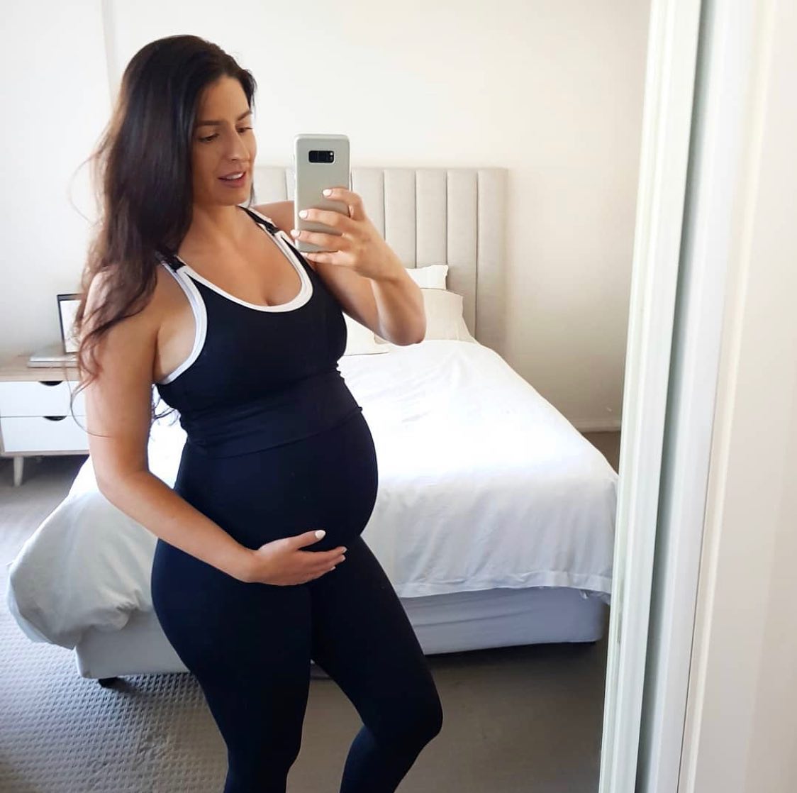 7/8 Maternity Leggings - Black