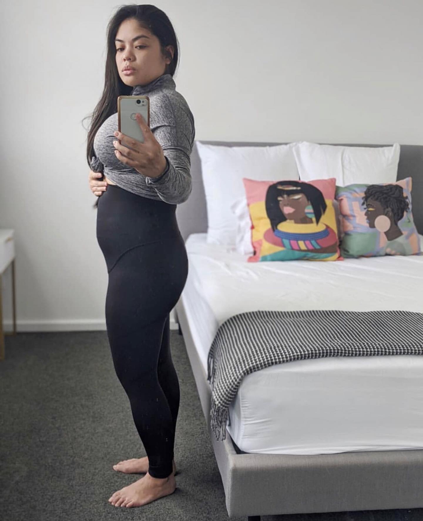 Emama Maternity Leggings - Black - Full Length