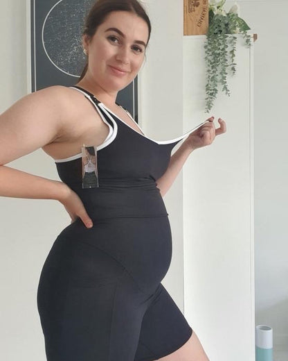 Emama Maternity Bike Shorts + Pockets - Black