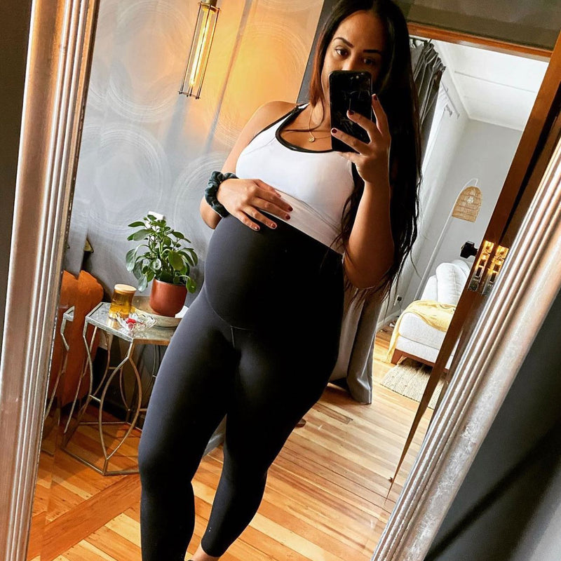 Emama Umstands- Leggings Lang + Taschen - Schwarz
