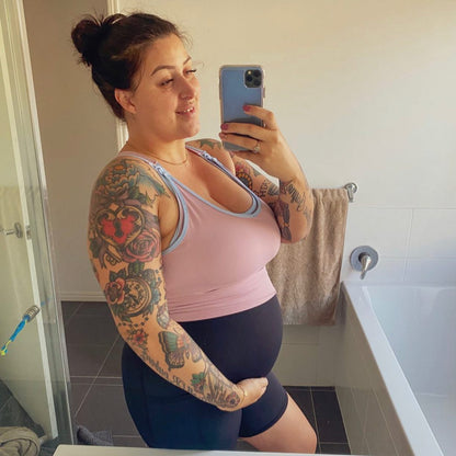 Emama Maternity Bike Shorts + Pockets - Black