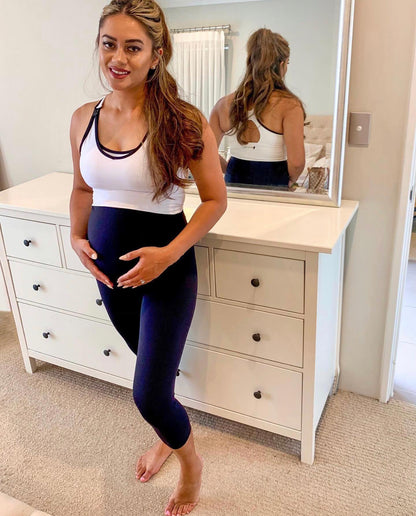 3/4 Maternity Leggings - Black FINAL SALE