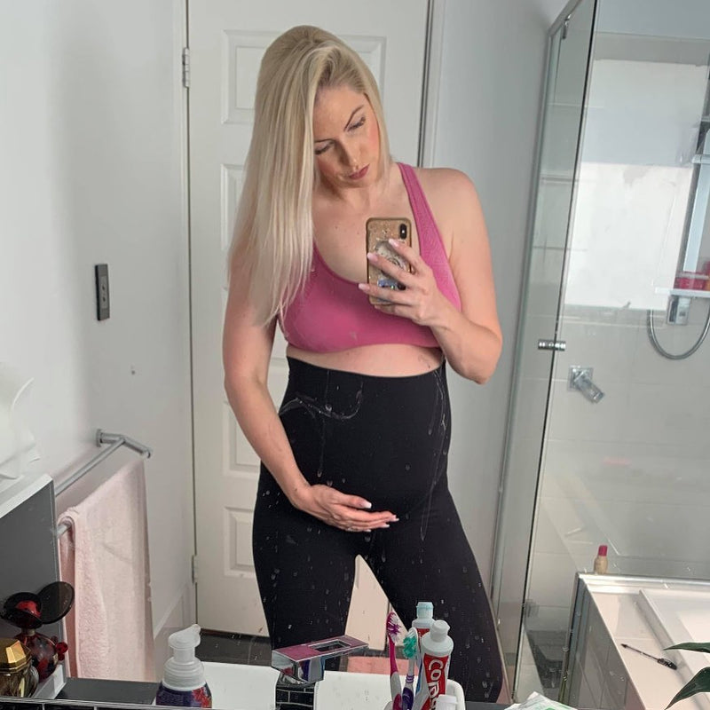 Emama Umstands- Leggings Lang + Taschen - Schwarz