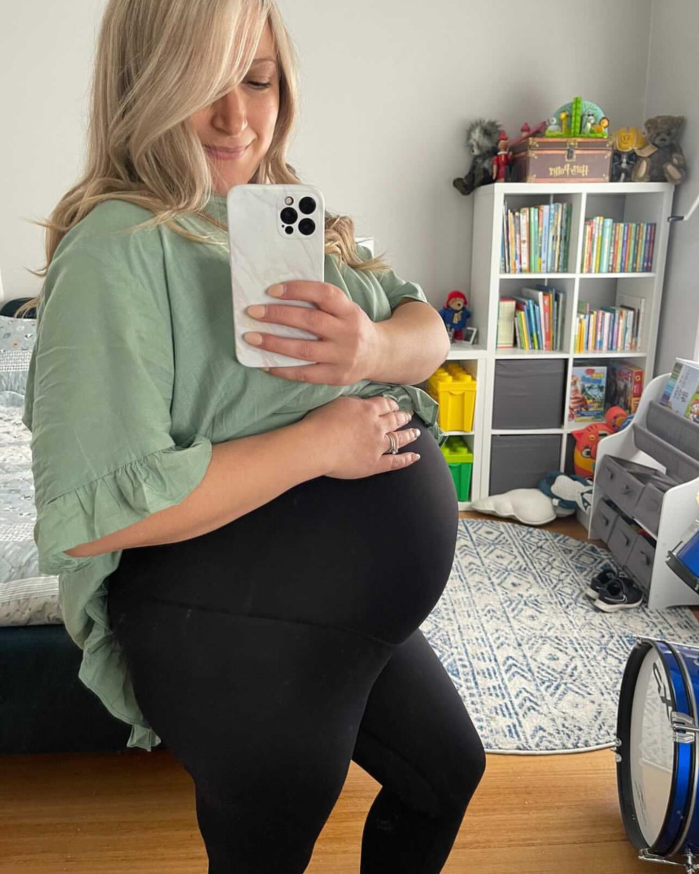 7/8 Maternity Leggings - Black