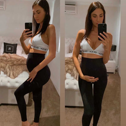 Emama Maternity Leggings Full Length + Pockets - Black