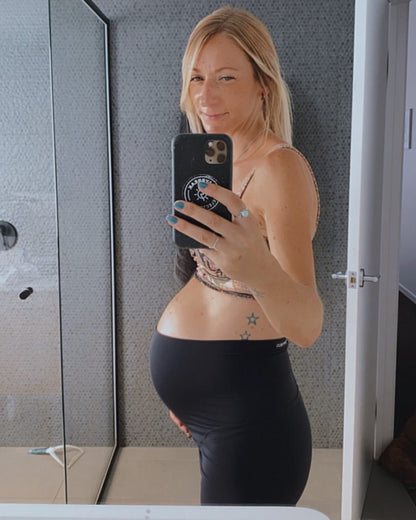 3/4 Maternity Leggings - Black FINAL SALE