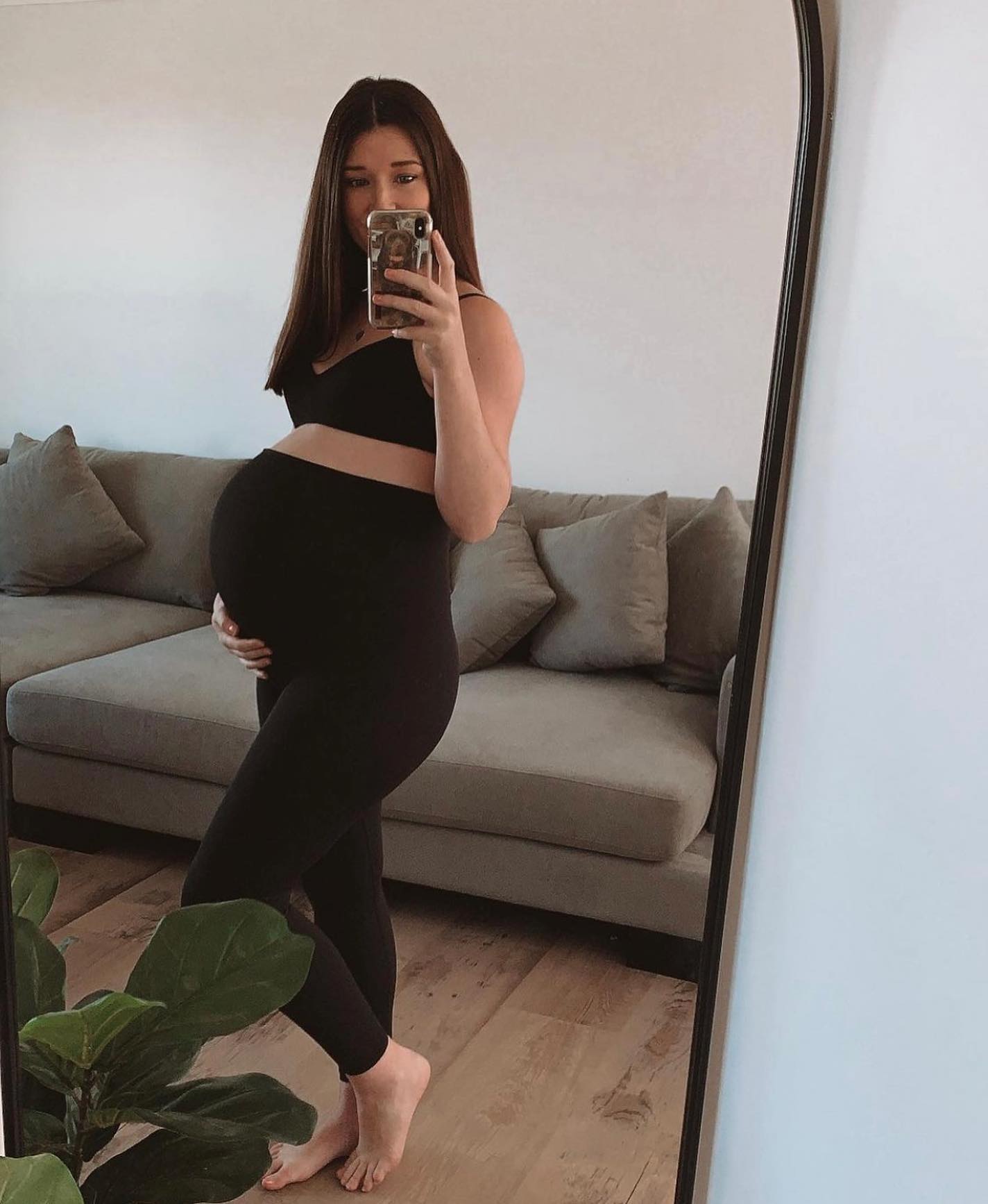 7/8 Maternity Leggings - Black