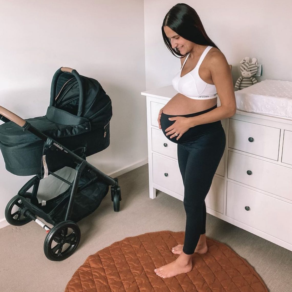 7/8 Maternity Leggings - Black