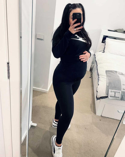 Emama Maternity Leggings - Black - Full Length