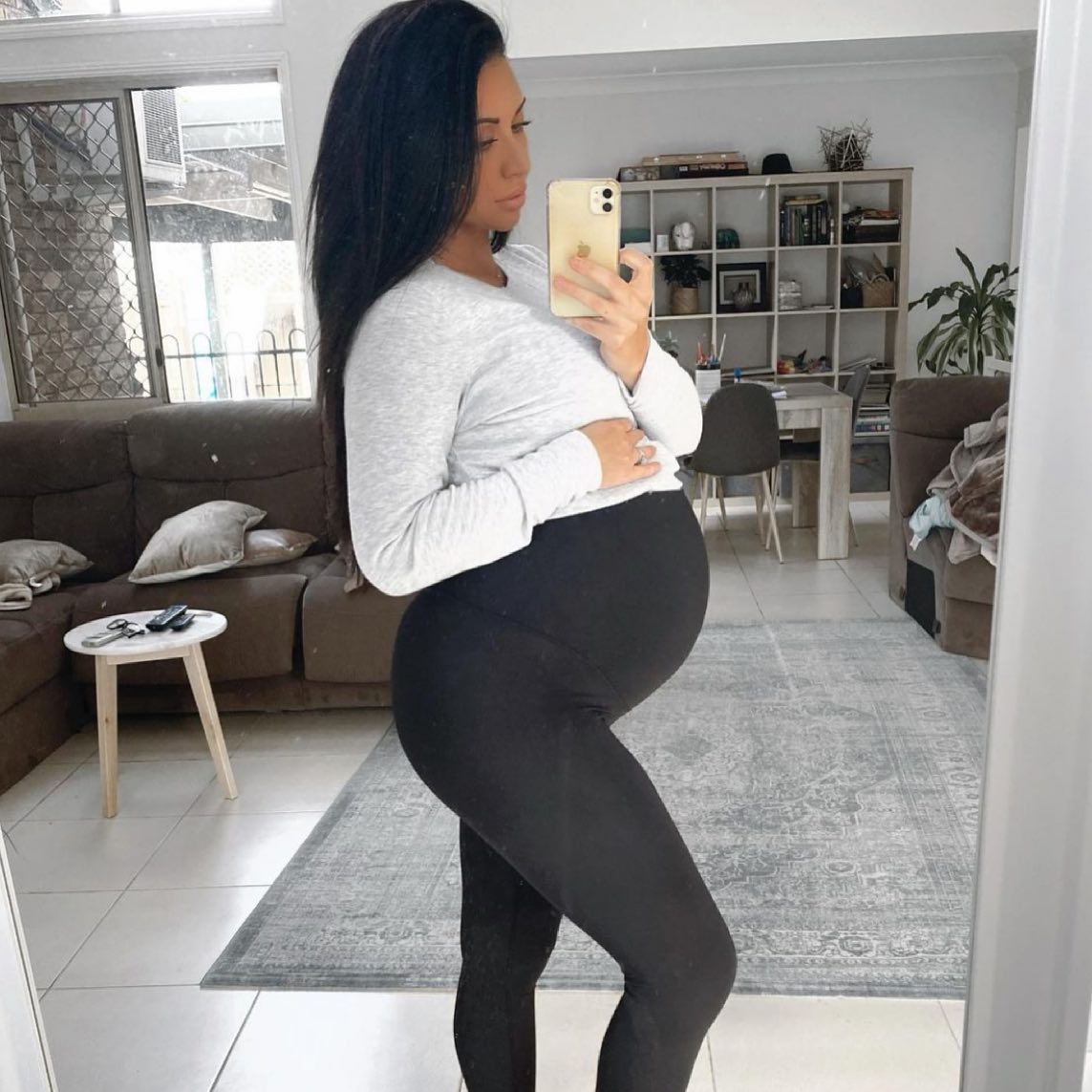 7/8 Maternity Leggings - Black