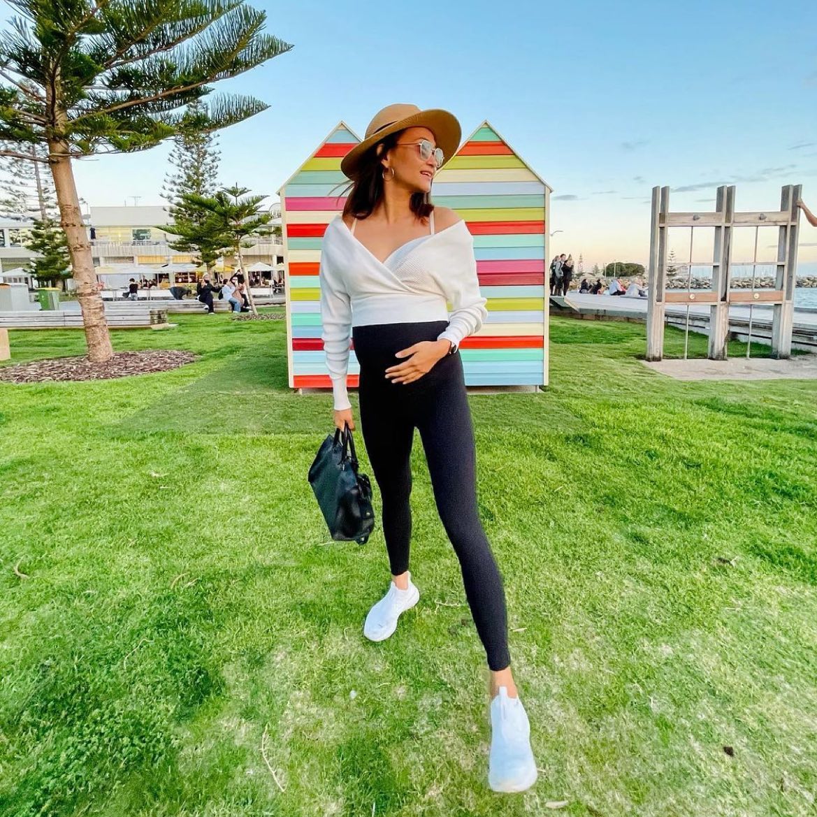 7/8 Maternity Leggings - Black