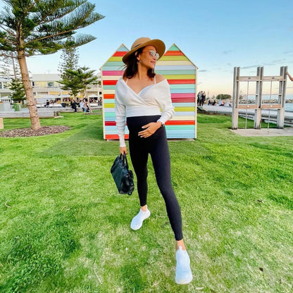 7/8 Maternity Leggings - Black