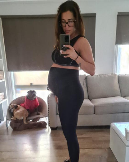 7/8 Maternity Leggings - Black