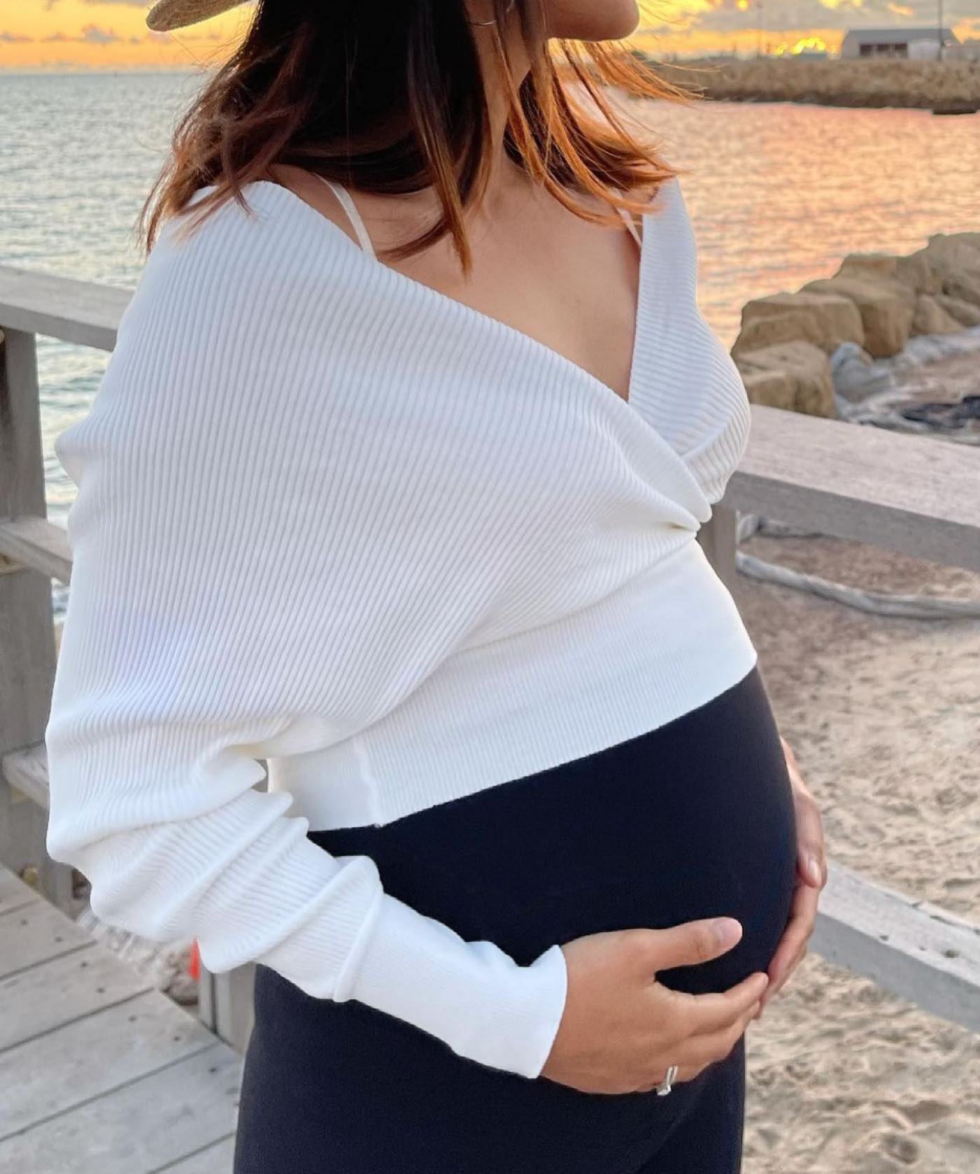 3/4 Maternity Leggings - Black FINAL SALE