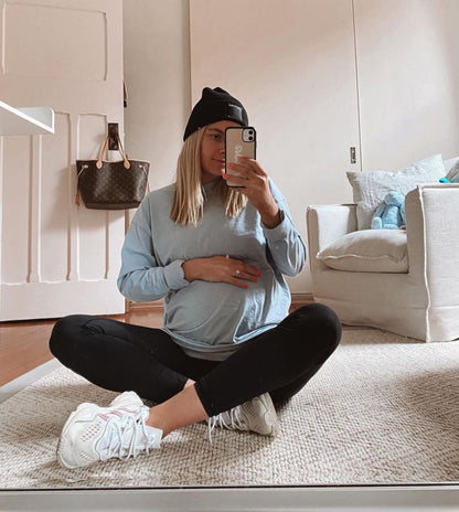 3/4 Maternity Leggings - Black FINAL SALE