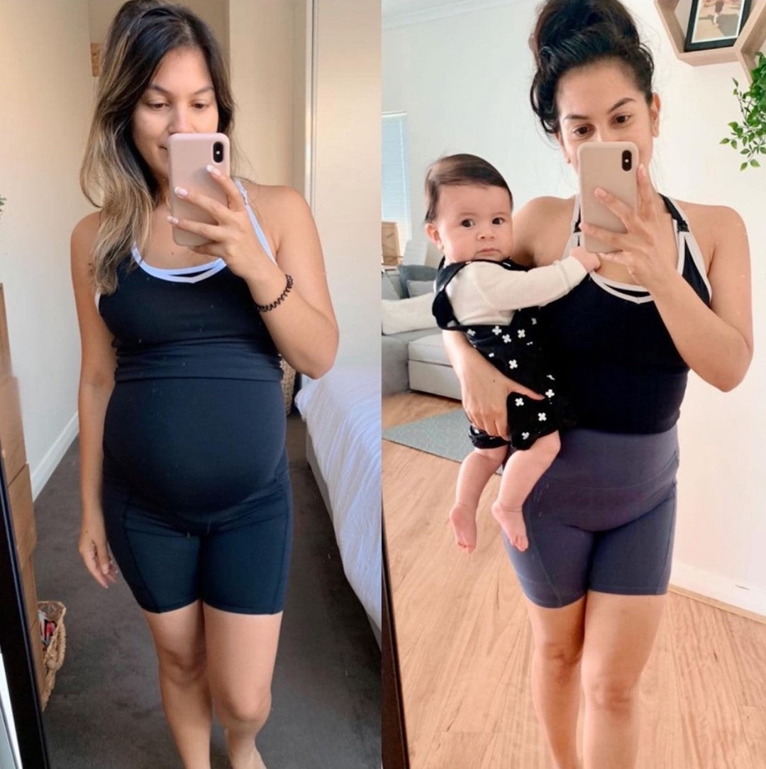 emama Maternity Bike Shorts - Black