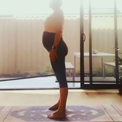 3/4 Maternity Leggings - Black FINAL SALE