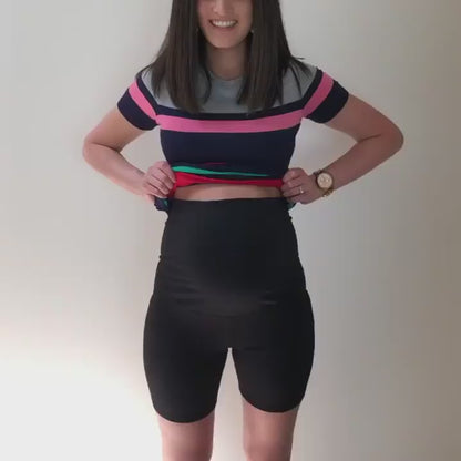 Emama Maternity Bike Shorts + Pockets - Black
