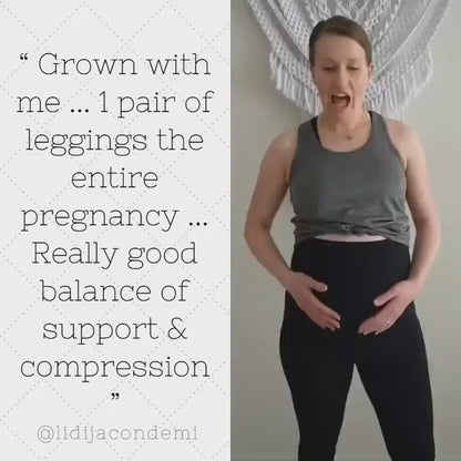 7/8 Maternity Leggings - Black