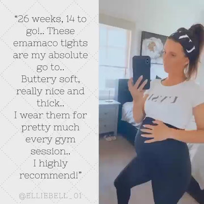 7/8 Maternity Leggings - Black