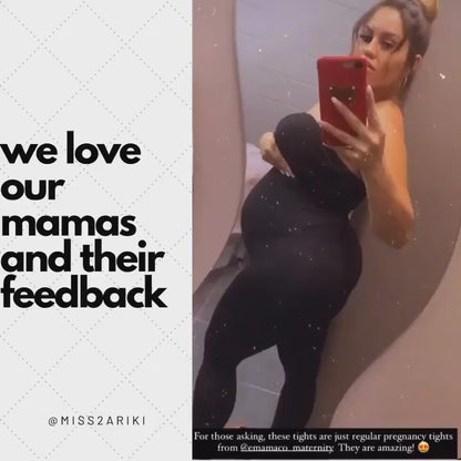 7/8 Maternity Leggings - Black