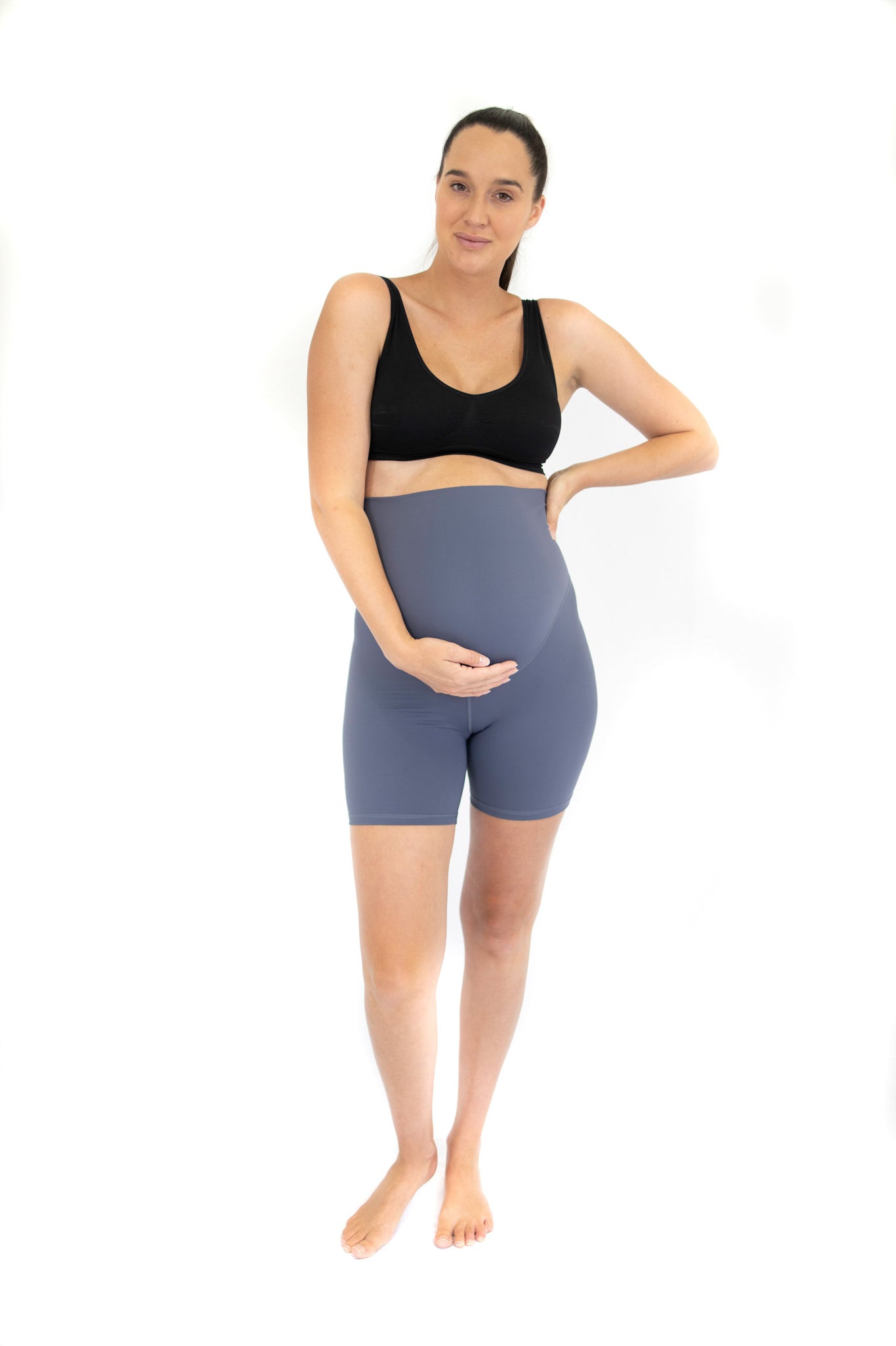 emama Maternity Bike Shorts - Twilight