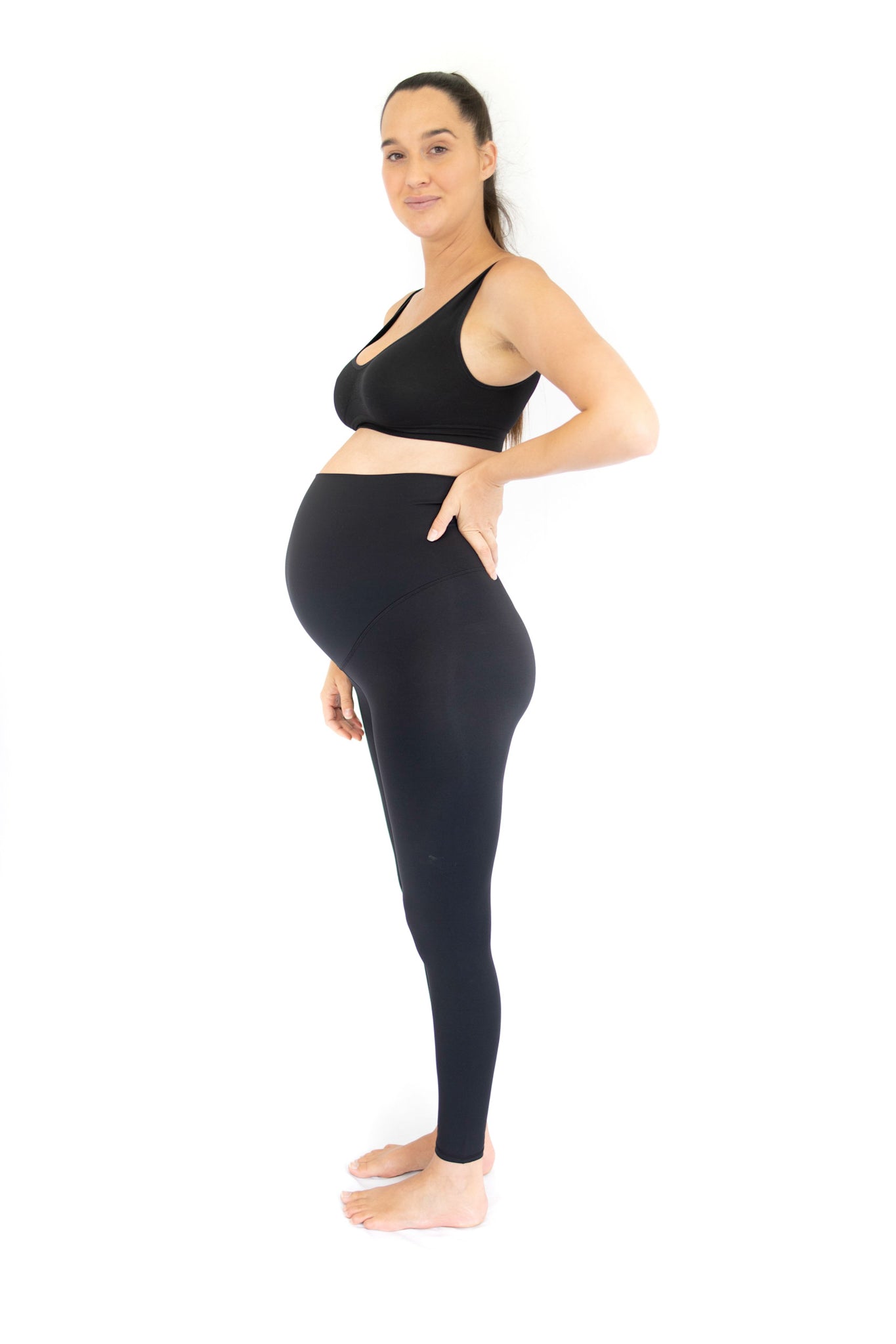 Emama Maternity Leggings - Black - Full Length